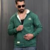 سوئیشرت وارداتی طرح ALO کد 001 رنگ سبز سایز 3XL