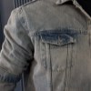 کت جین وارداتی کد 12463 رنگ نسکافه ای سایز L
