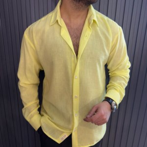 پیراهن آستین کوتاه لینن لخت