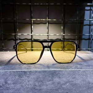 عینک برند GUCCI فریم مشکی / شیشه زرد کد KD97113
