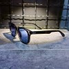 عینک برند MOSCOT فریم مشکی مات شیشه ای/ شیشه بنفش دودی کد MZ62003