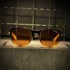 عینک برند MOSCOT فریم مشکی عسلی / شیشه قهوه ای کد MZ62003
