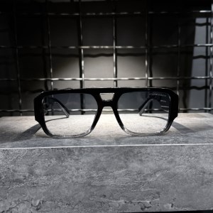 عینک برند DOLCE &GABBANA فریم مشکی شیشه ای / شیشه آبی سفید کد DG4482