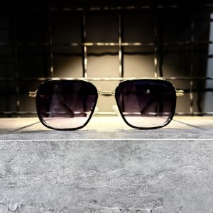 عینک برند MARC JACOBS فریم طلایی / شیشه دودی کد 2732
