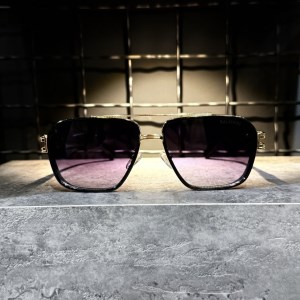 عینک برند BALMAIN فریم طلایی / شیشه دودی کد 2739