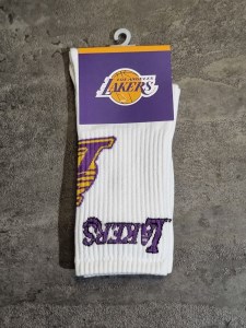 جوراب ساق بلند LAKERS رنگ سفید
