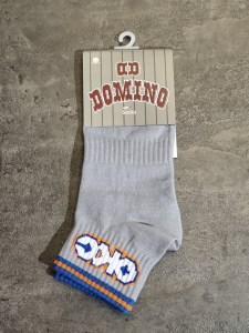 جوراب نیم ساق DOMINO رنگ خاکستری