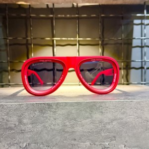 عینک برند LOUIS VUITTON فریم کائوچویی قرمز / شیشه دودی کد 7781