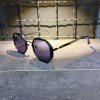 عینک برند RAY BAN فریم فلزی مشکی متالیک/ شیشه دودی کد RB5419