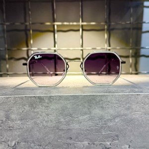 عینک برند RAY BAN فریم فلزی مشکی دودی / شیشه دودی کد RB5419