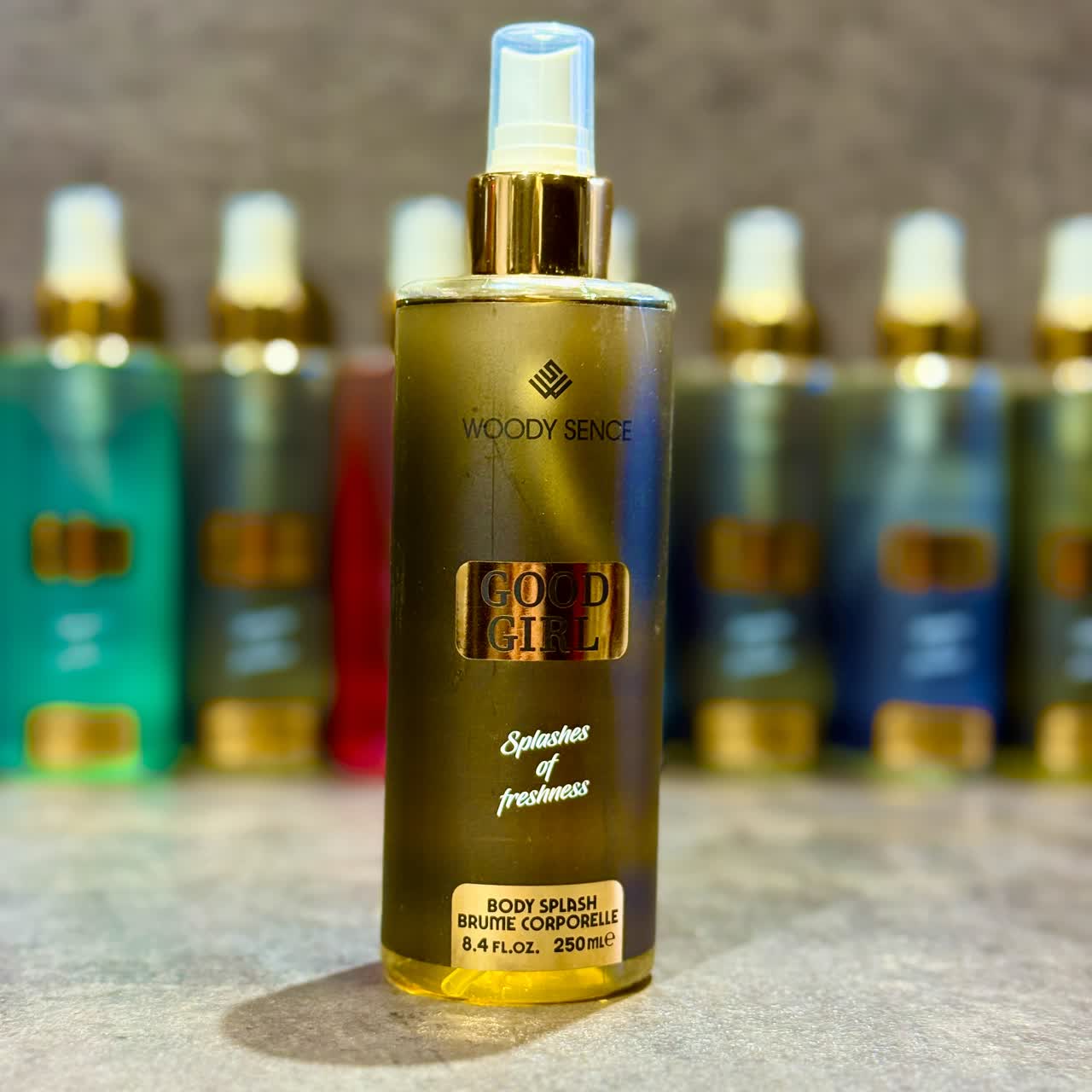 بادی اسپلش WOODY SENCE 250 ML با رایحه گود گرل