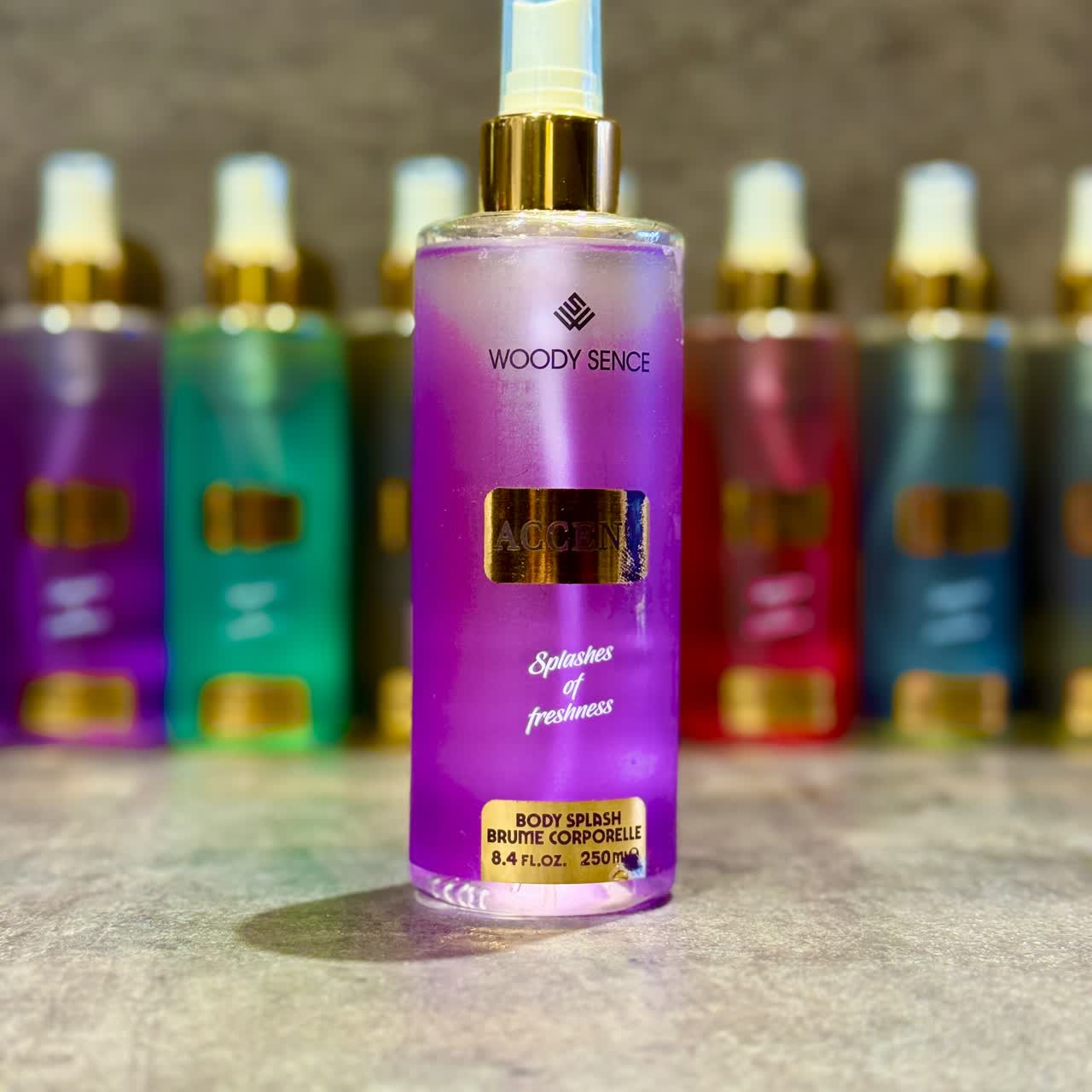 بادی اسپلش WOODY SENCE 250 ML با رایحه اکسنت