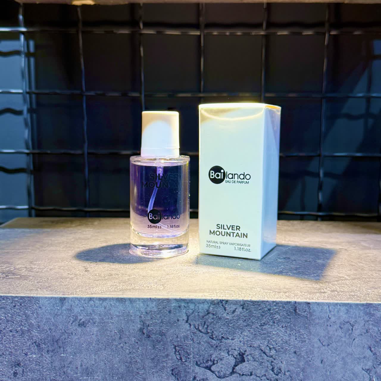 ادکلن برند BAILANDO 35 ML با رایحه سیلور مونتان