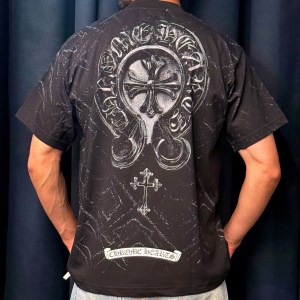 تیشرت اسپیندل طرح CHROME HEARTS کد 16391