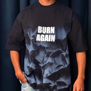 تیشرت ماکان طرح BURN AGAIN کد 17317