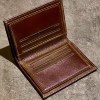 کیف پول جیبی چرم طبیعی برند ROMA رنگ قهوه ای سوخته کد 17396