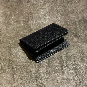 کیف کارت چرم طبیعی مدل فلوتر رنگ مشکی کد 17402