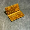 کیف پول کتی چرم طبیعی مدل کوروش رنگ گردویی کد 17403