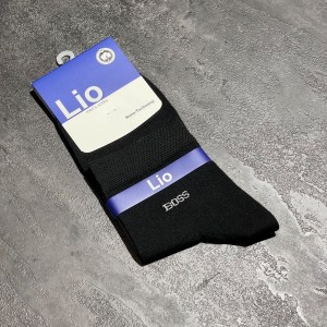 جوراب نیم ساق برند LIO طرح BOSS رنگ مشکی کد 17480