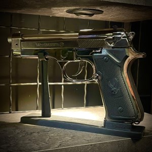 فندک برتا سایز XXL رنگ سیلور مشکی کد 18501
