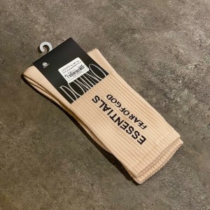 جوراب ساقدار برند DOMINO طرح ESSENTIALS رنگ کرم کد 19084