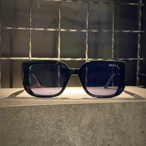 عینک GUCCI فریم مشکی / شیشه دودی کد 9666