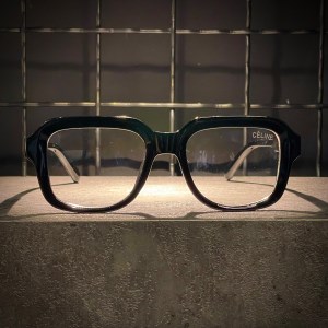 عینک CELINE فریم کائوچویی مشکی / شیشه سفید کد W68222