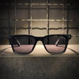 عینک MOSCOT فریم کائوچویی مشکی مات / شیشه دودی کد P26009