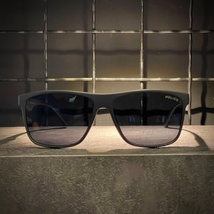 عینک POLICE فریم کائوچویی مشکی / شیشه دودی کد 8361