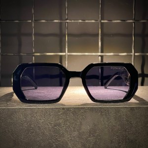 عینک CHANEL فریم کائوچویی مشکی / شیشه دودی کد 6236