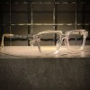 عینک CHROME HEARTS فریم کائوچویی شیشه ای / شیشه بلوکات سفید کد 9202