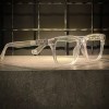 عینک CHROME HEARTS فریم کائوچویی شیشه ای / شیشه بلوکات سفید کد 6101