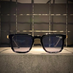 عینک MOSCOT فریم کائوچویی مشکی گلد / شیشه آبی کد ML98371