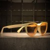عینک GUCCI فریم کائوچویی شیری / شیشه عسلی کد 20271