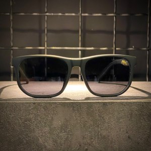 عینک LACOSTE فریم کائوچویی مشکی مات / شیشه دودی کد L680/S