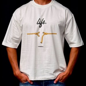 تیشرت باکسی طرح LIFE