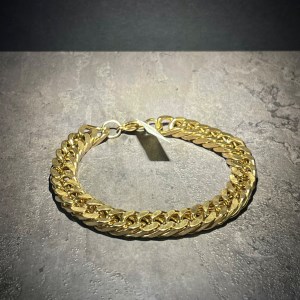 دستبند استیل کارتیه گلد سایز بزرگ