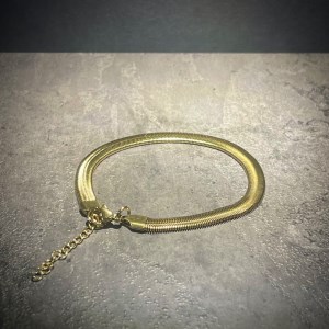 دستبند استیل پوست ماری گلد سایز بزرگ