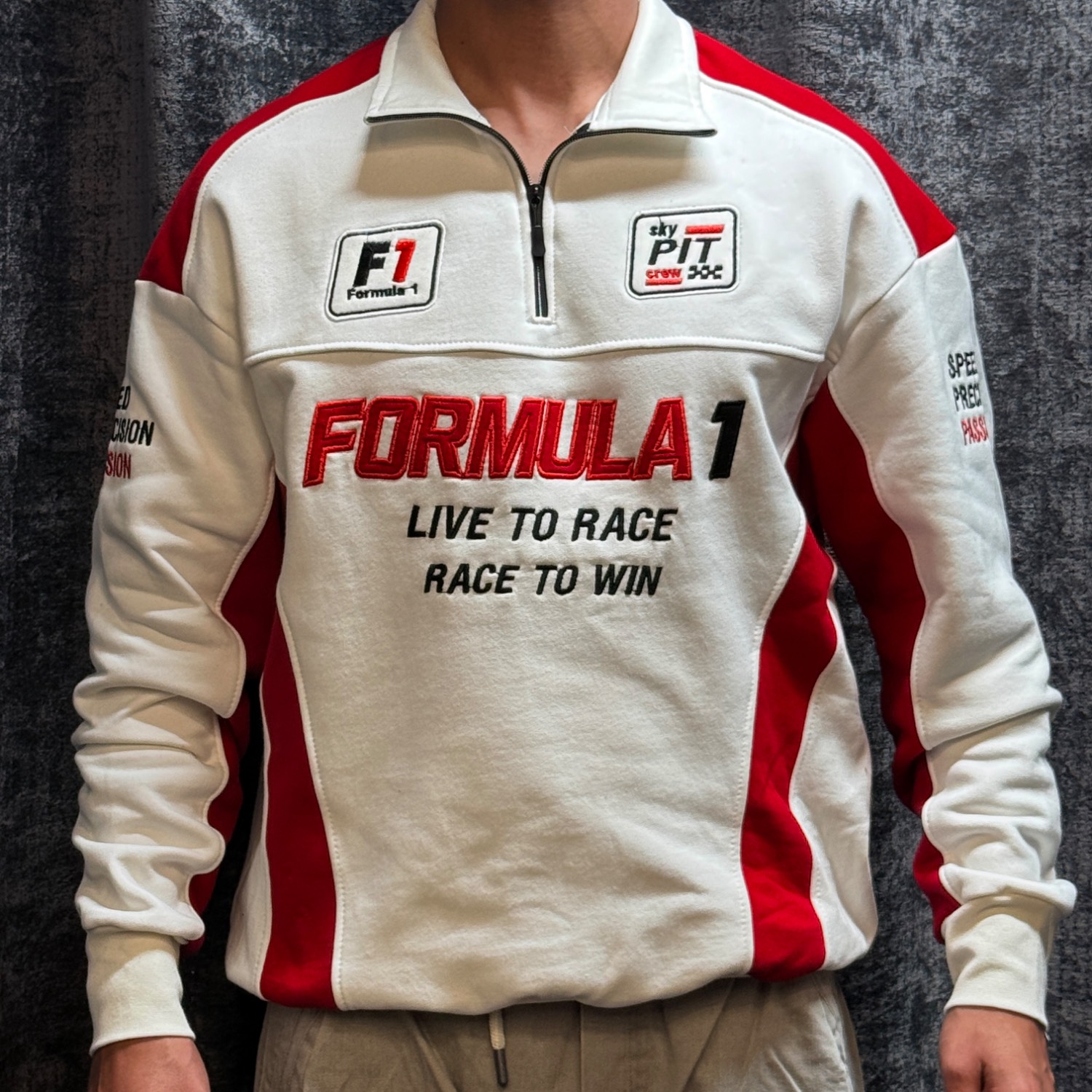 دورس نیم زیپ طرح FORMULA 1