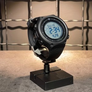 ساعت GSHOCK بند سیلیکونی چند ضلعی سورمه ای صفحه استخونی سورمه ای